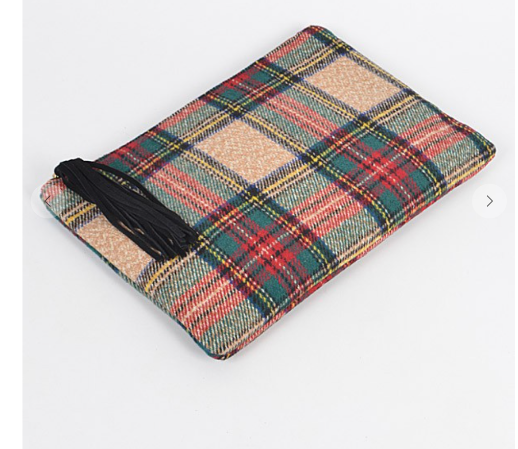Plaid Pouches-Multiple Colors Available