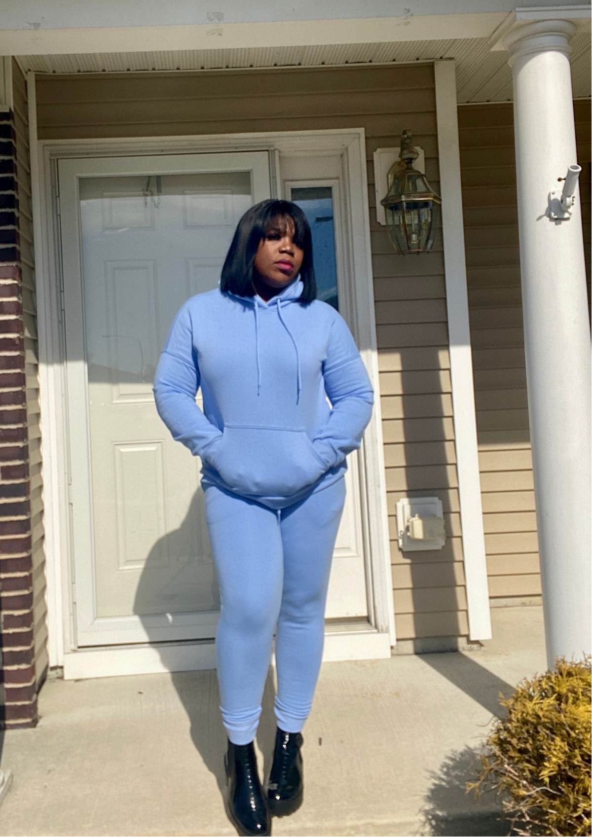 Not So Basic SweatSuit -SPRING BLUE