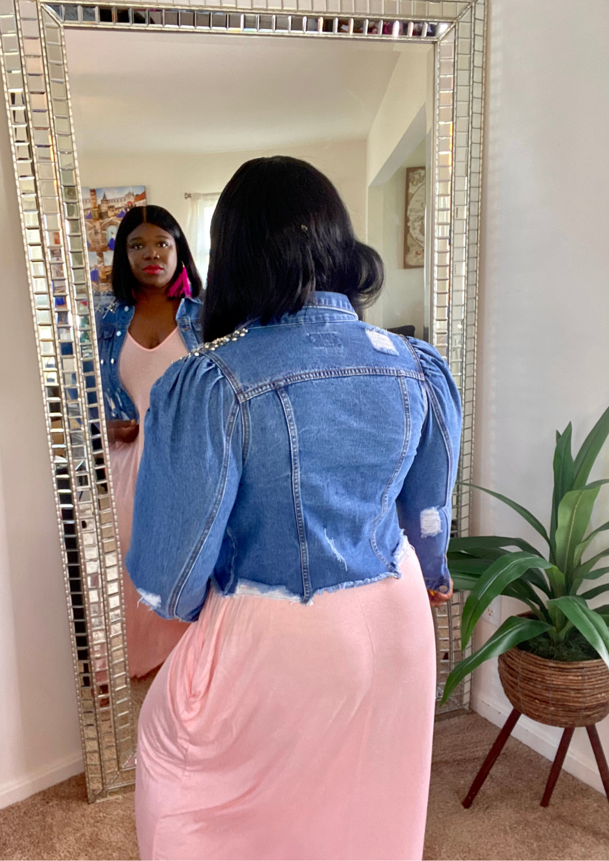 The Celebrity Bedazzled Denim Jacket