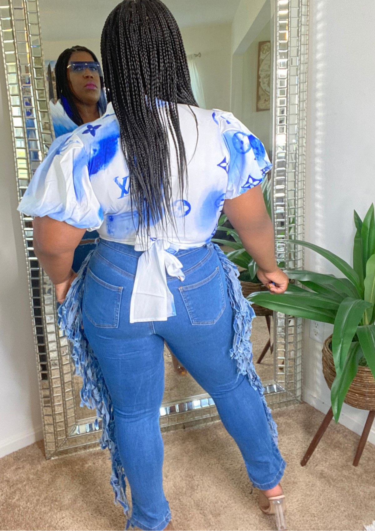 Fringes on me Jeans