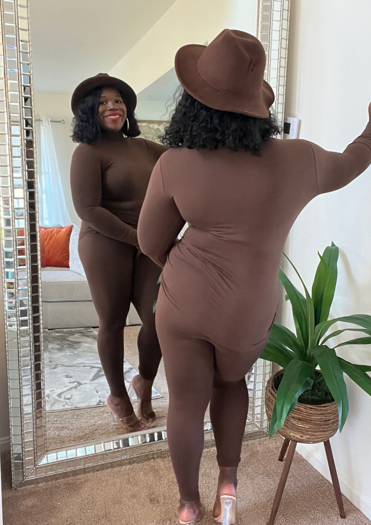 The Mocked Set- Chocolate/Beige