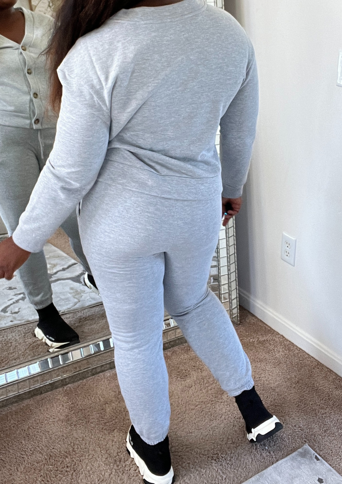 The Bougie Jogger Set -Grey