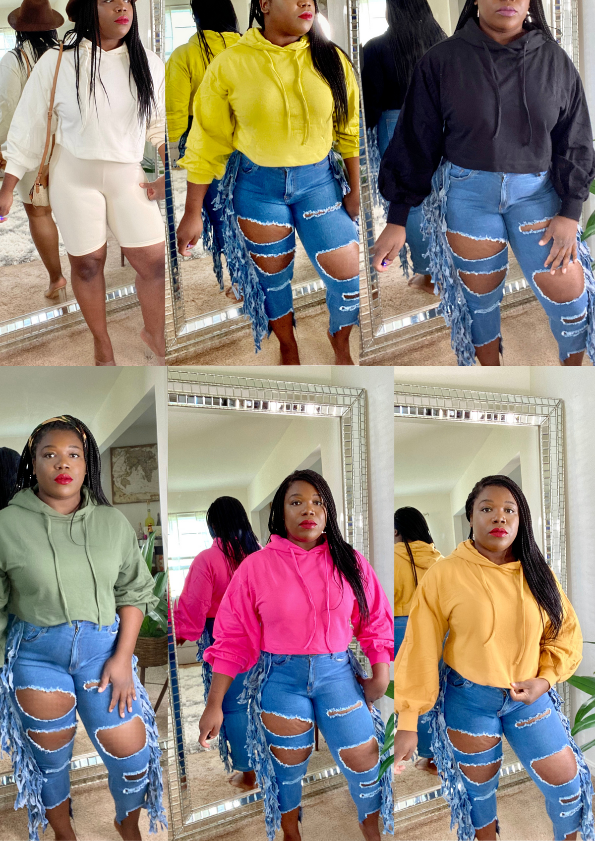 The Best Cropped Hoodie- 6 Colors