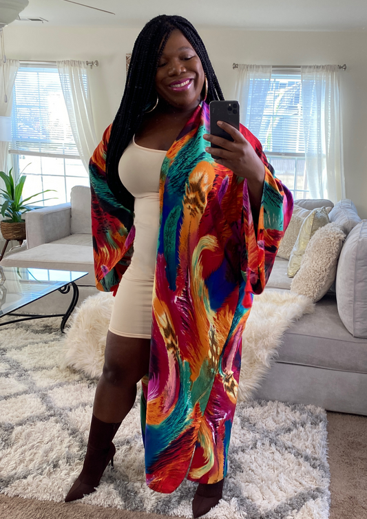The Sukienka Luxury Kimono- Ships July 5th