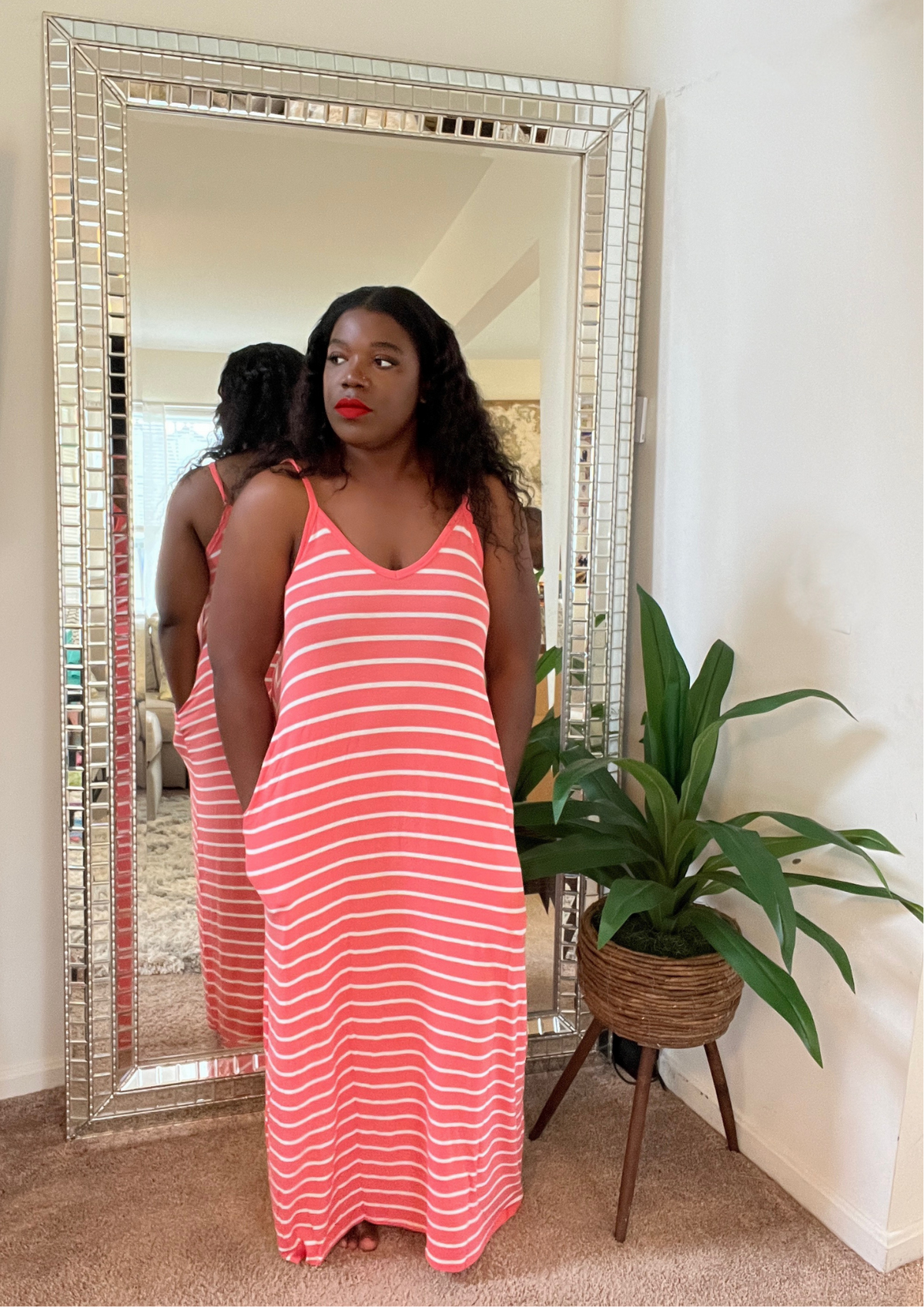 The Destination Maxi ( Coral/Ivory)