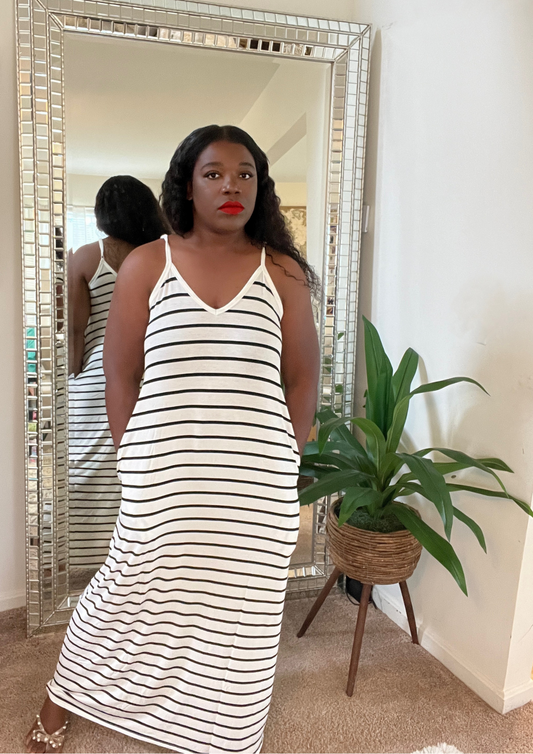 The Destination Maxi ( Ivory/Black