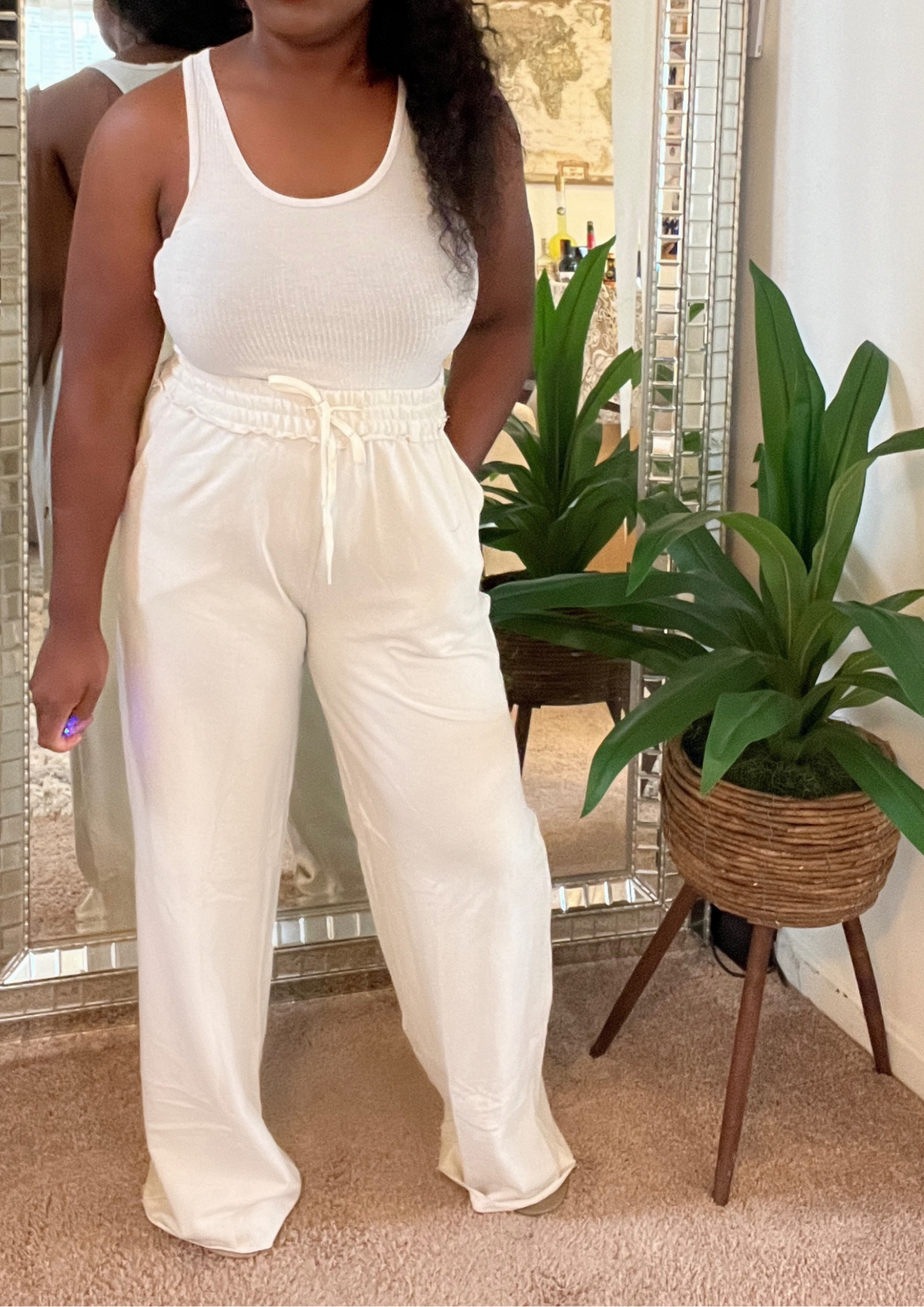 The Comfy Jogger Set- Lavender, Pink, Cream