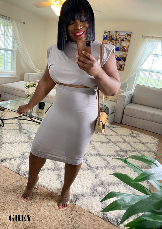 The "Bougie" Skirt Set -4 Colors