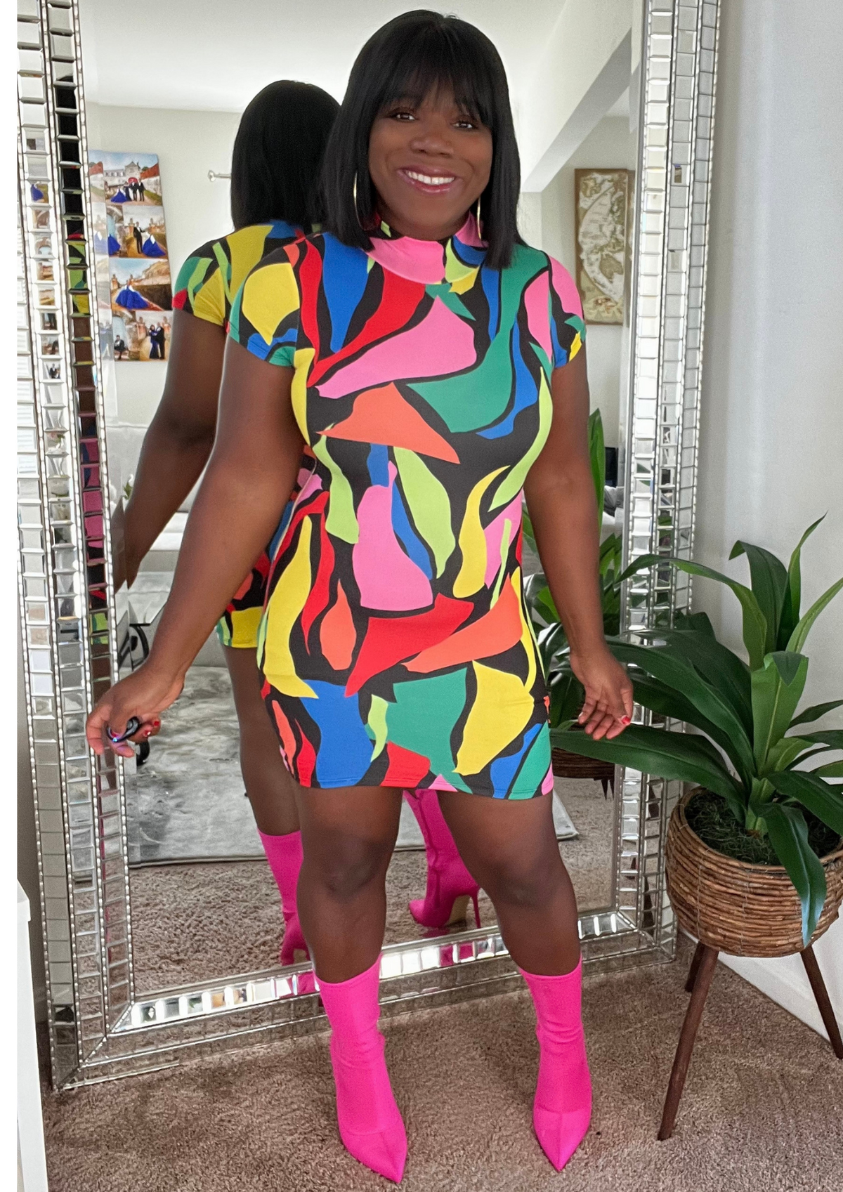 Color Me Mock Dress