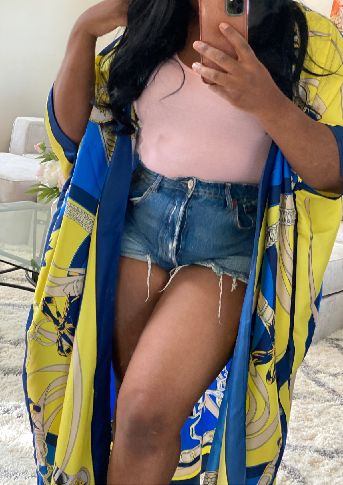 Luxury Kimono-Blue Anchor- Preorder Ships July 5