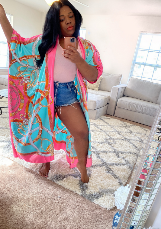 Luxury Kimono-Pink Anchor-Restocked
