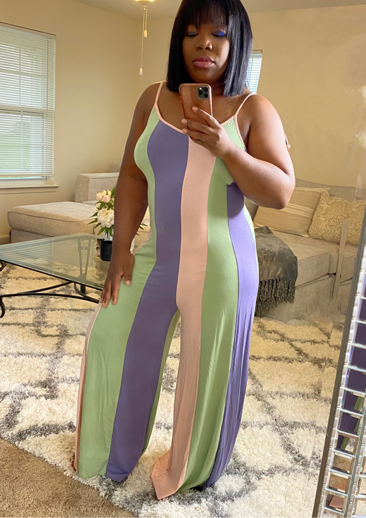 Adore Me jumpsuit Lavendar -Restocked