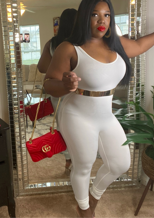 All White Party Jumpsuit