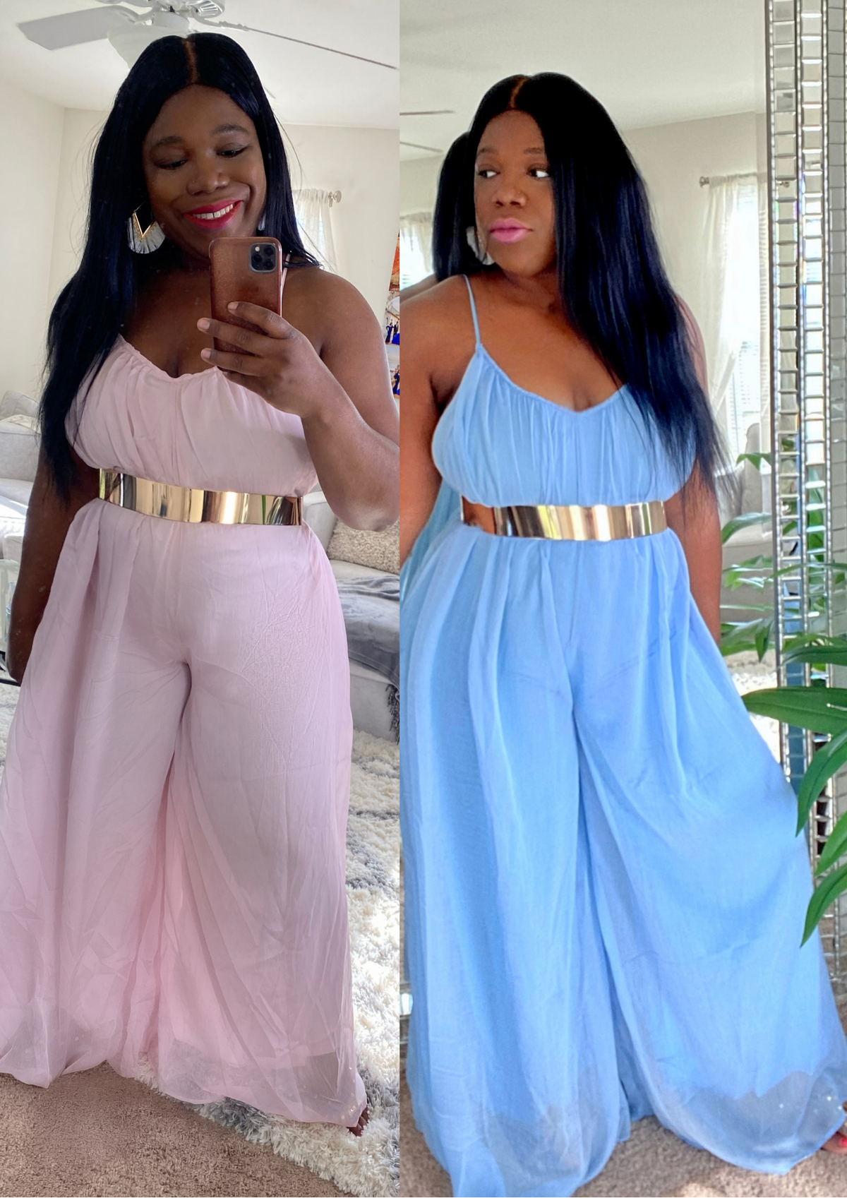Empress Jumpsuits-2 Colors!! Baby Blue and Pink