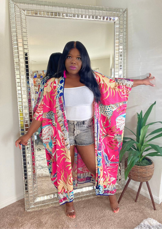 Animal Kingdom Luxury Kimono -Restocked