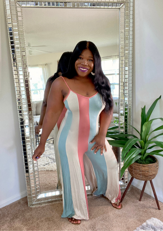 Adore Me jumpsuit -Deep Blue