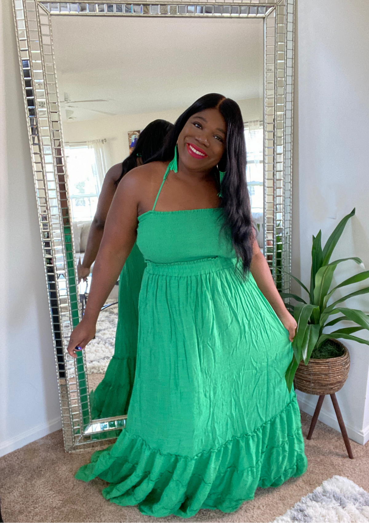 Summer Breeze Dress-Green