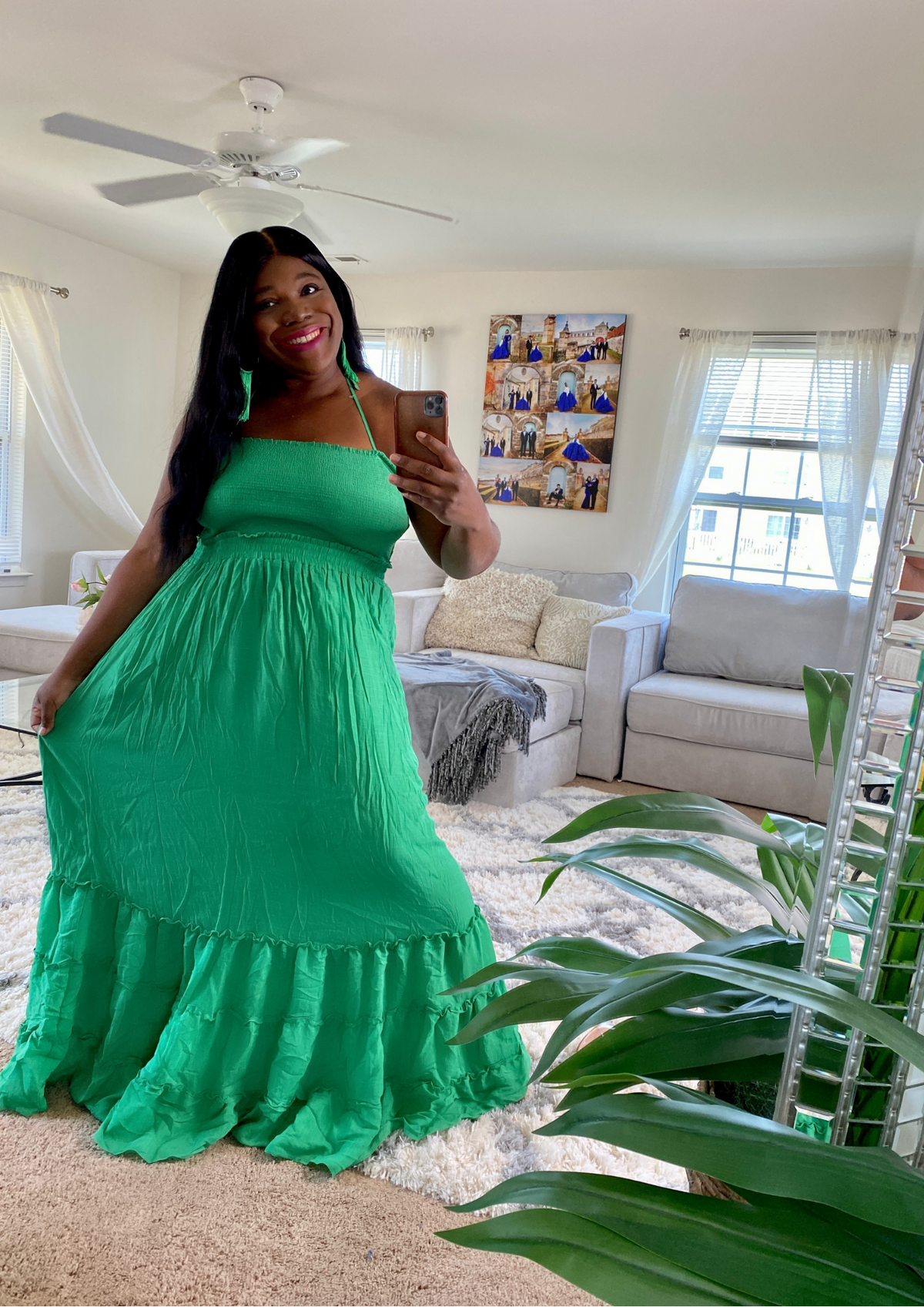 Summer Breeze Dress-Green
