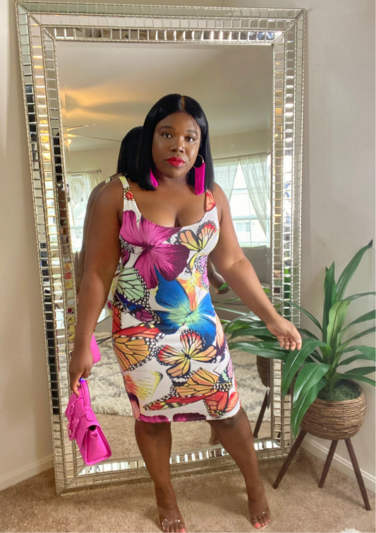 Like a Butterfly Tank Dress