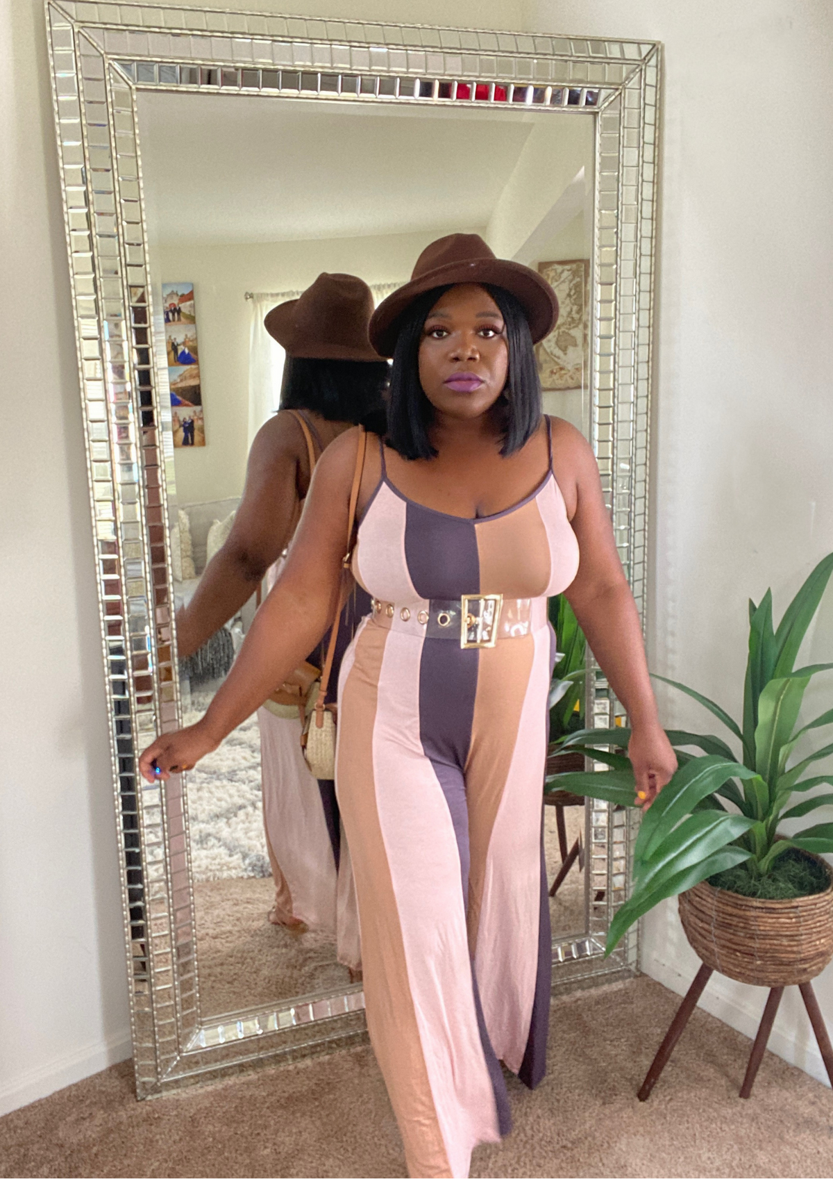 Adore Me jumpsuit -Cocoa