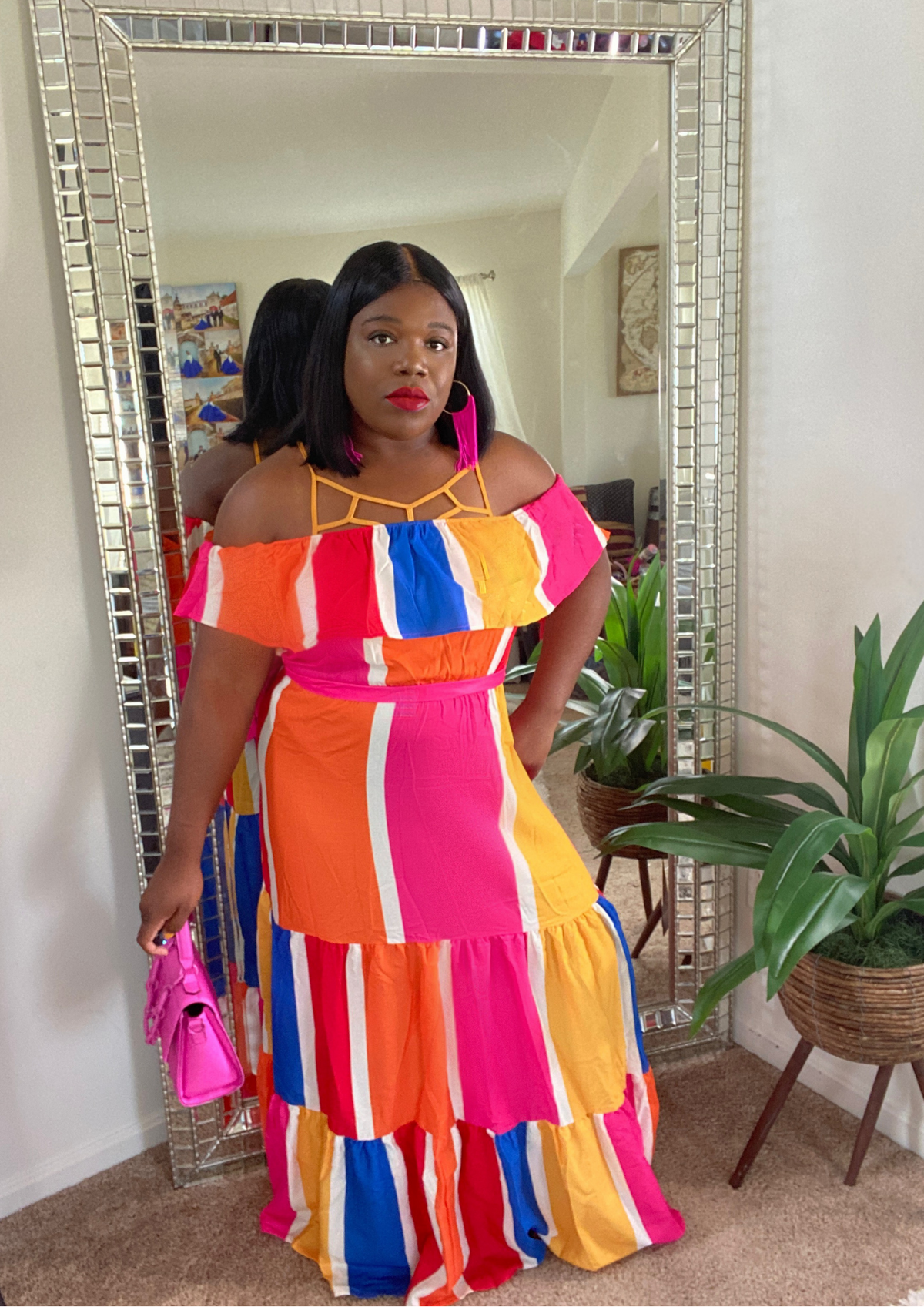 Stripe Me Down Maxi Dress