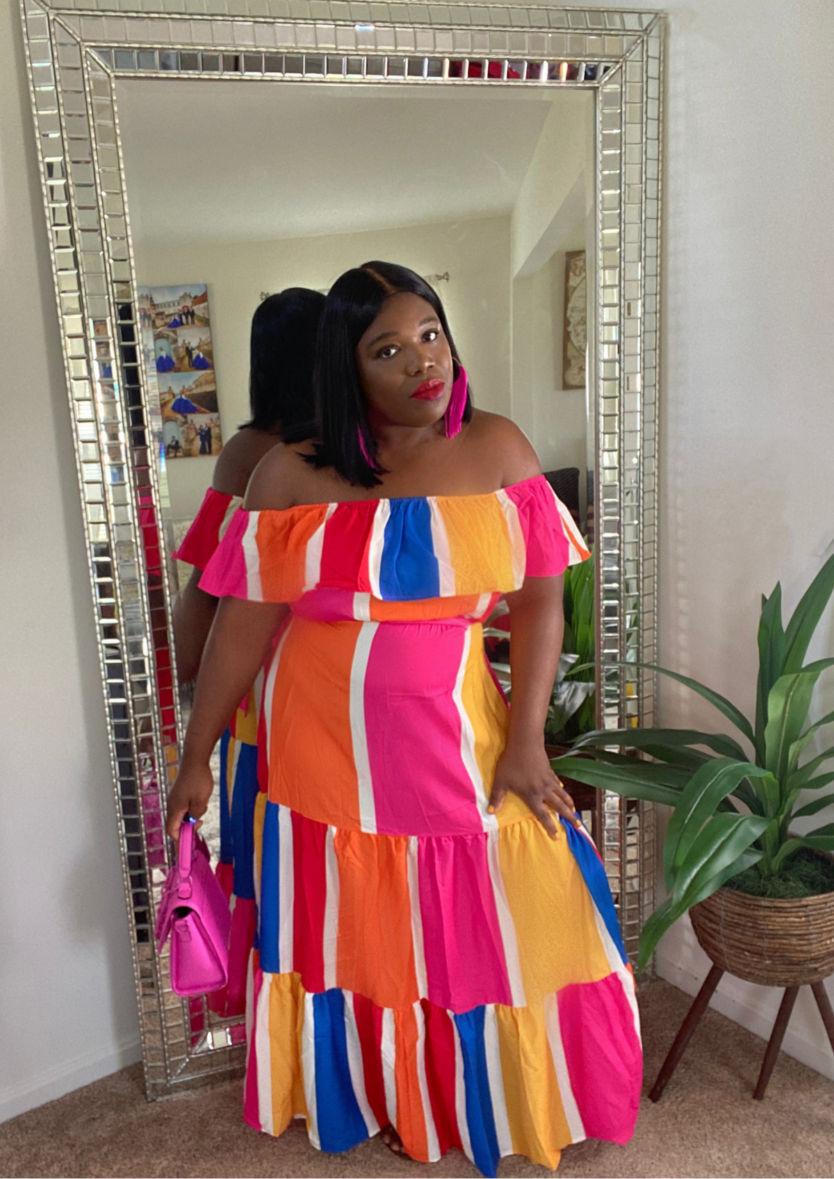 Stripe Me Down Maxi Dress