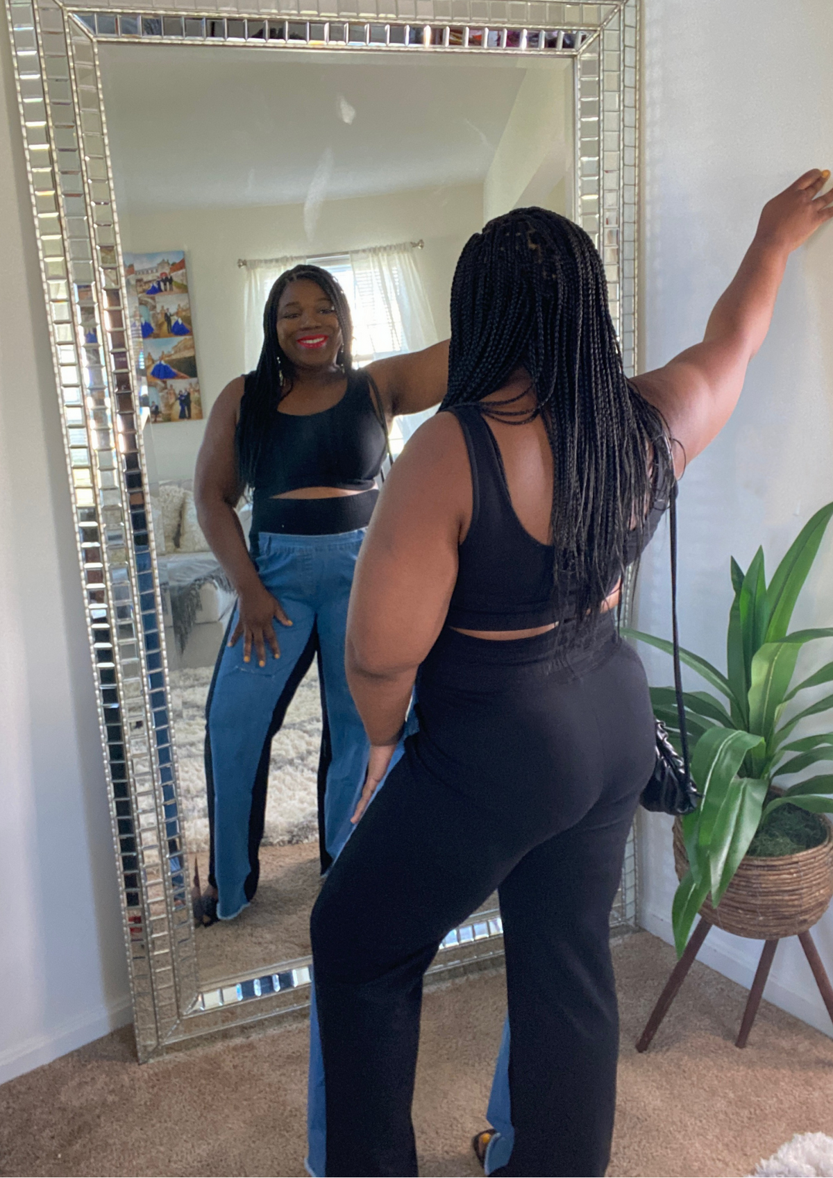 The Denim Affair Set-BLACK