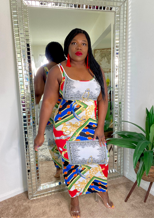 The Patterned Print Maxi Dress