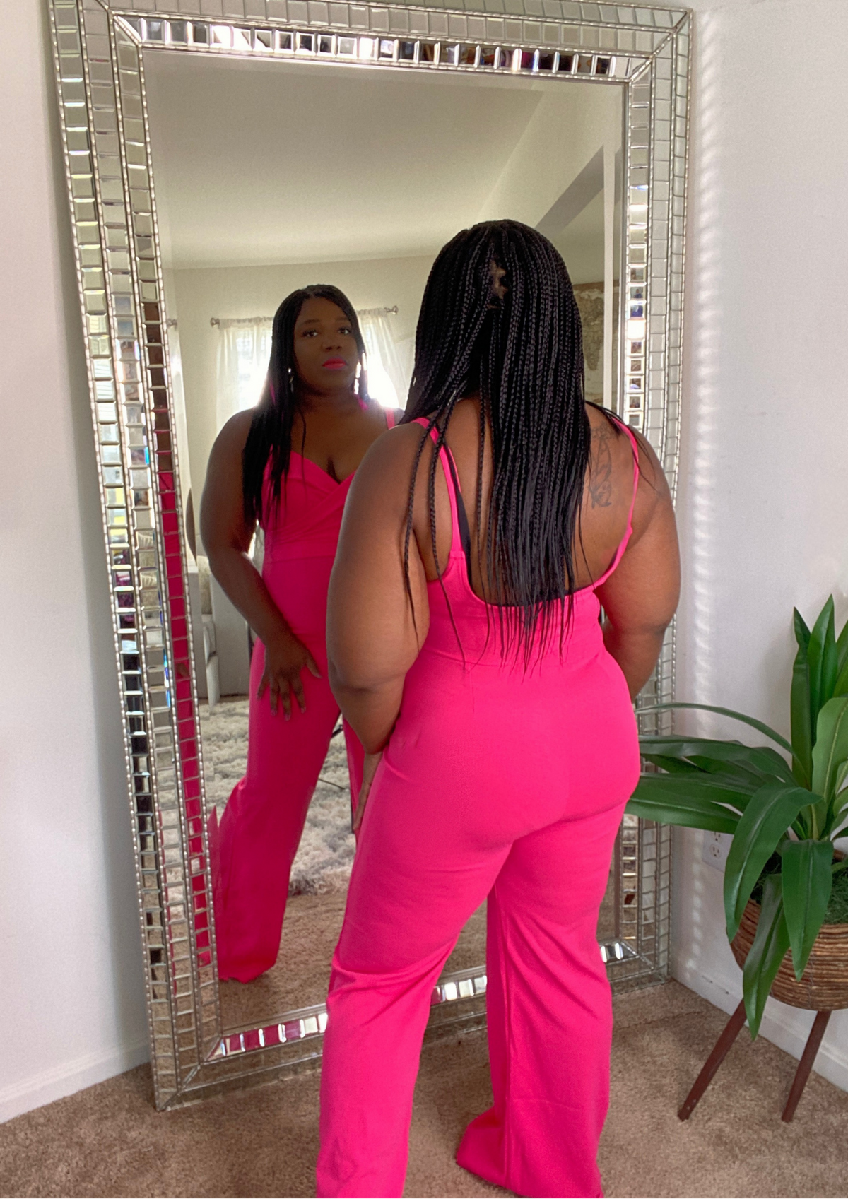 The Pretty In Pink Wide Legged Jumpsuit