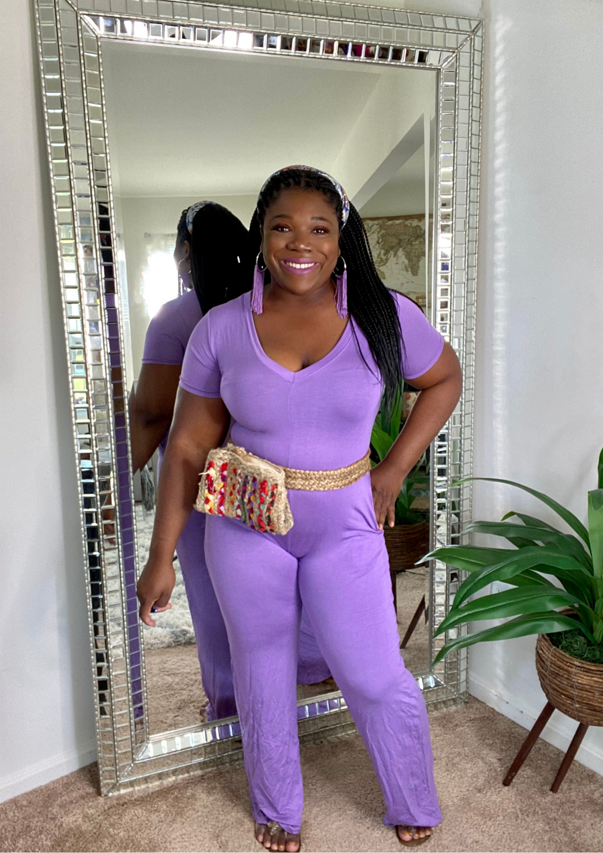 The Super Chill Jumpsuit-Lavender