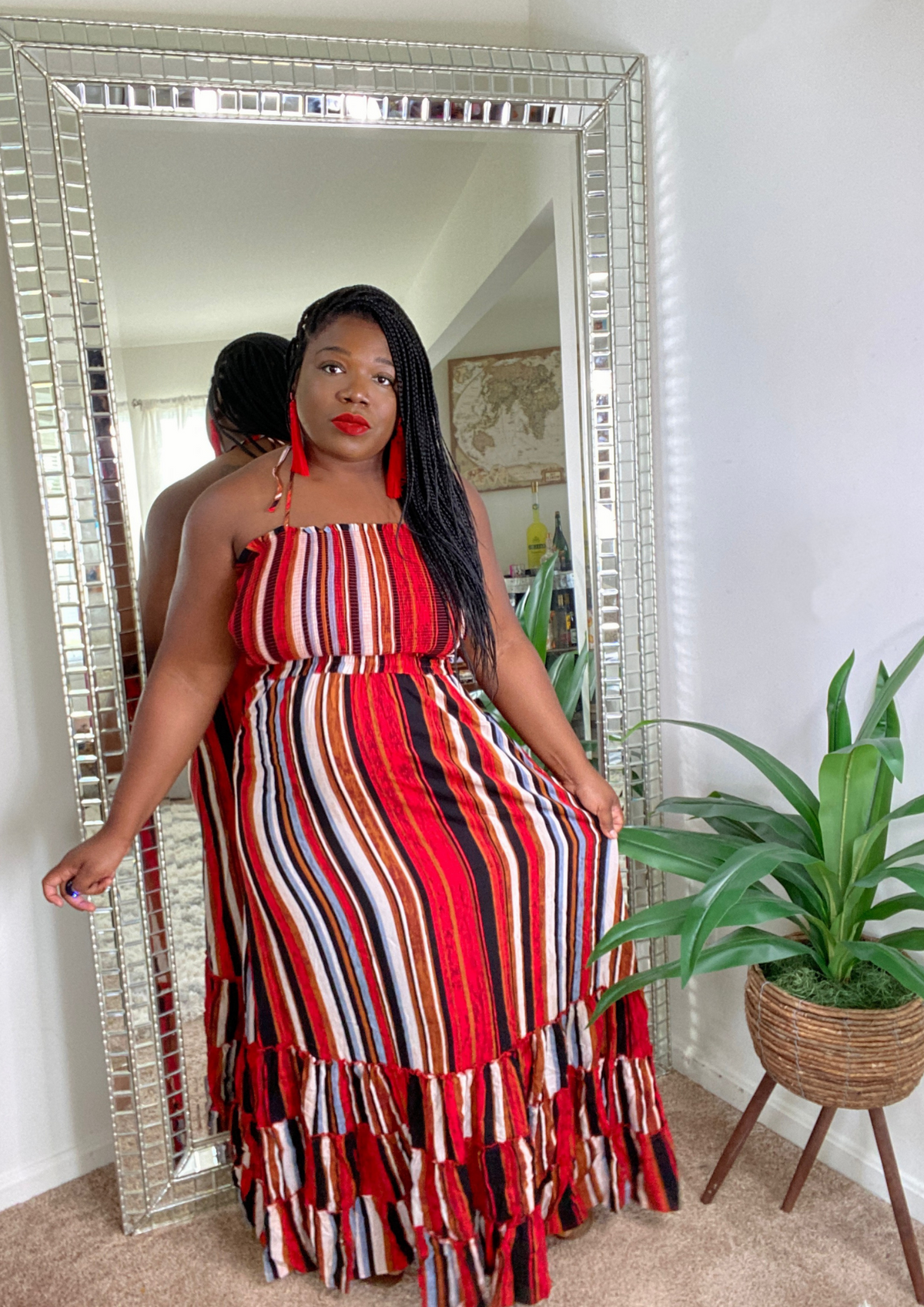 The Forever Gorgeous Maxi-Red