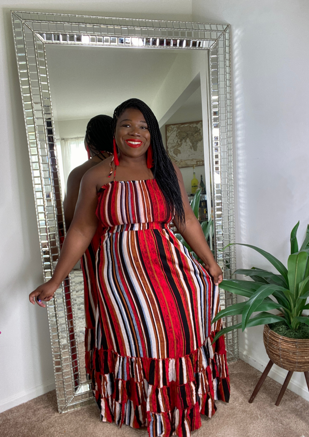 The Forever Gorgeous Maxi-Red