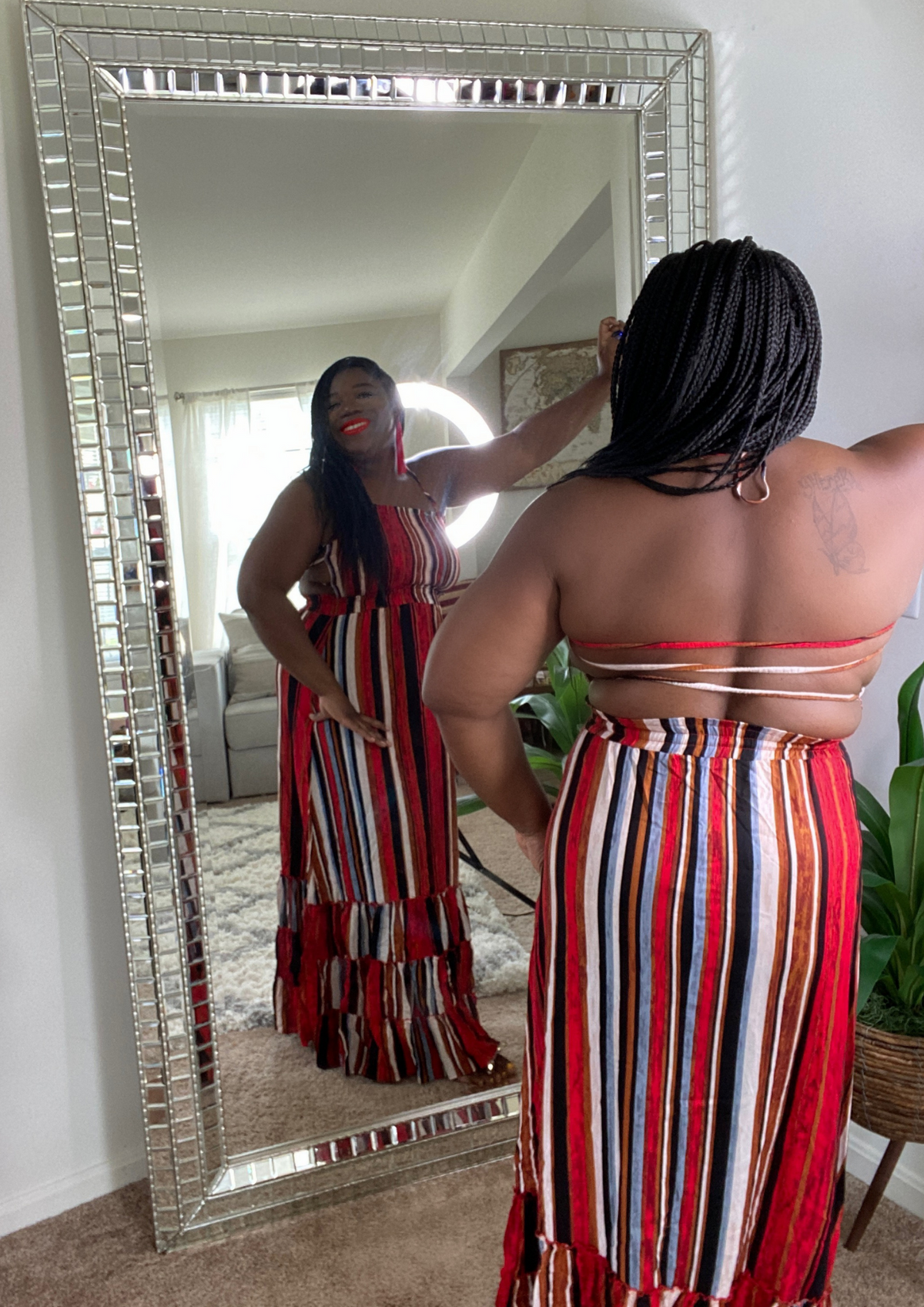 The Forever Gorgeous Maxi-Red
