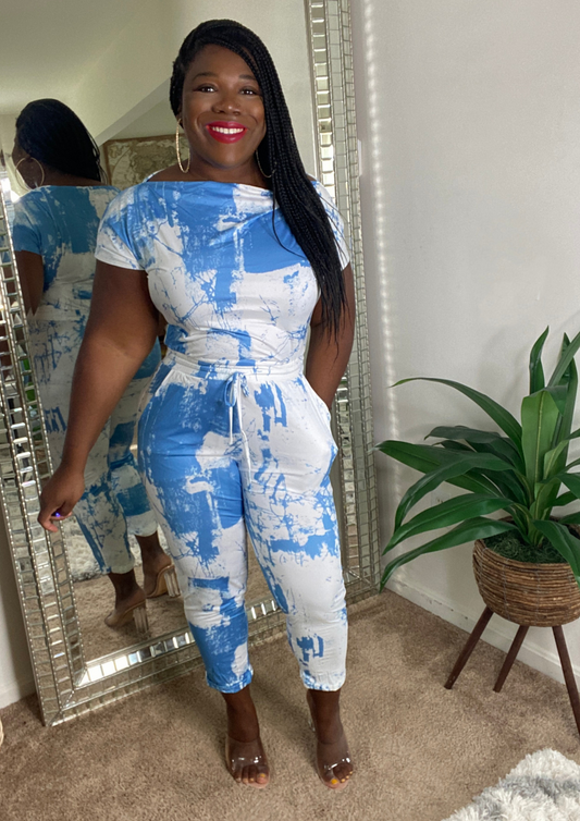 Sea Blue Jumpsuit