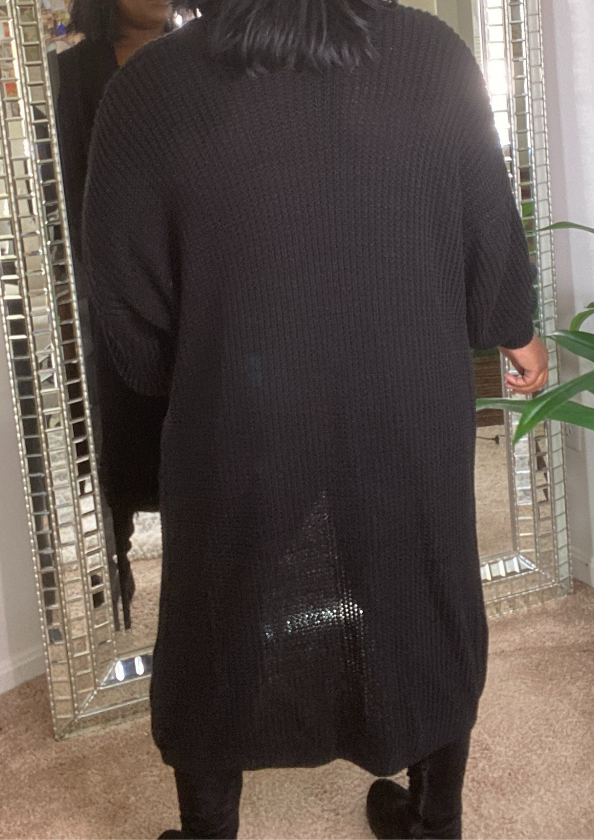 The Ultimate Oversized Cardigan-OLIVE AND BLACK