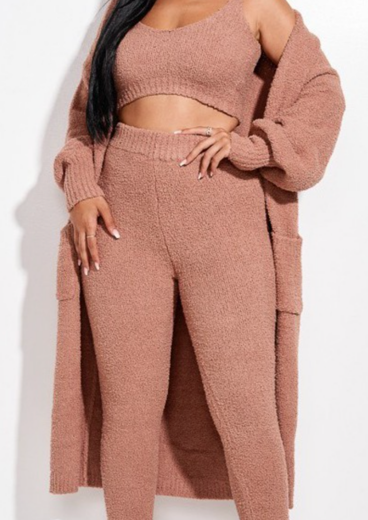 The Teddy 3 Piece Set-Camel