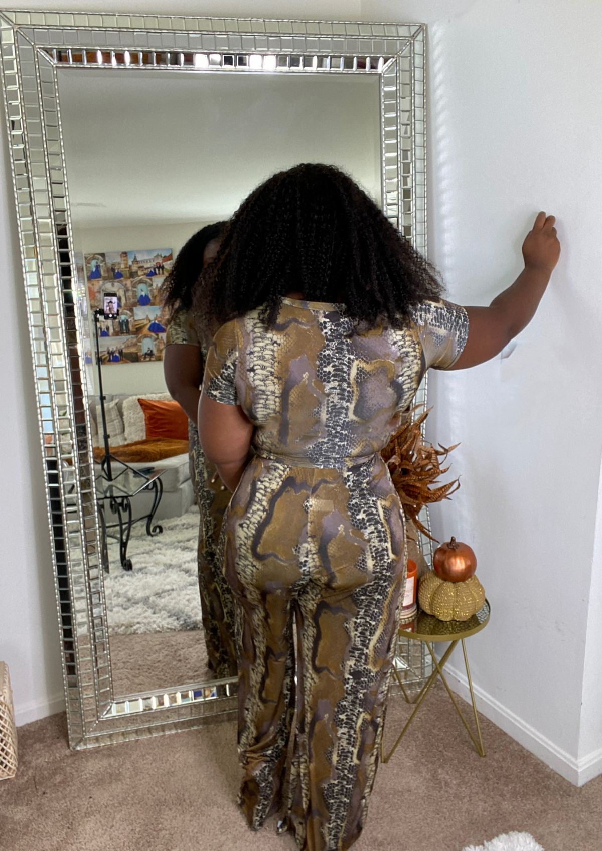 The Reptile Printed Two piece Set