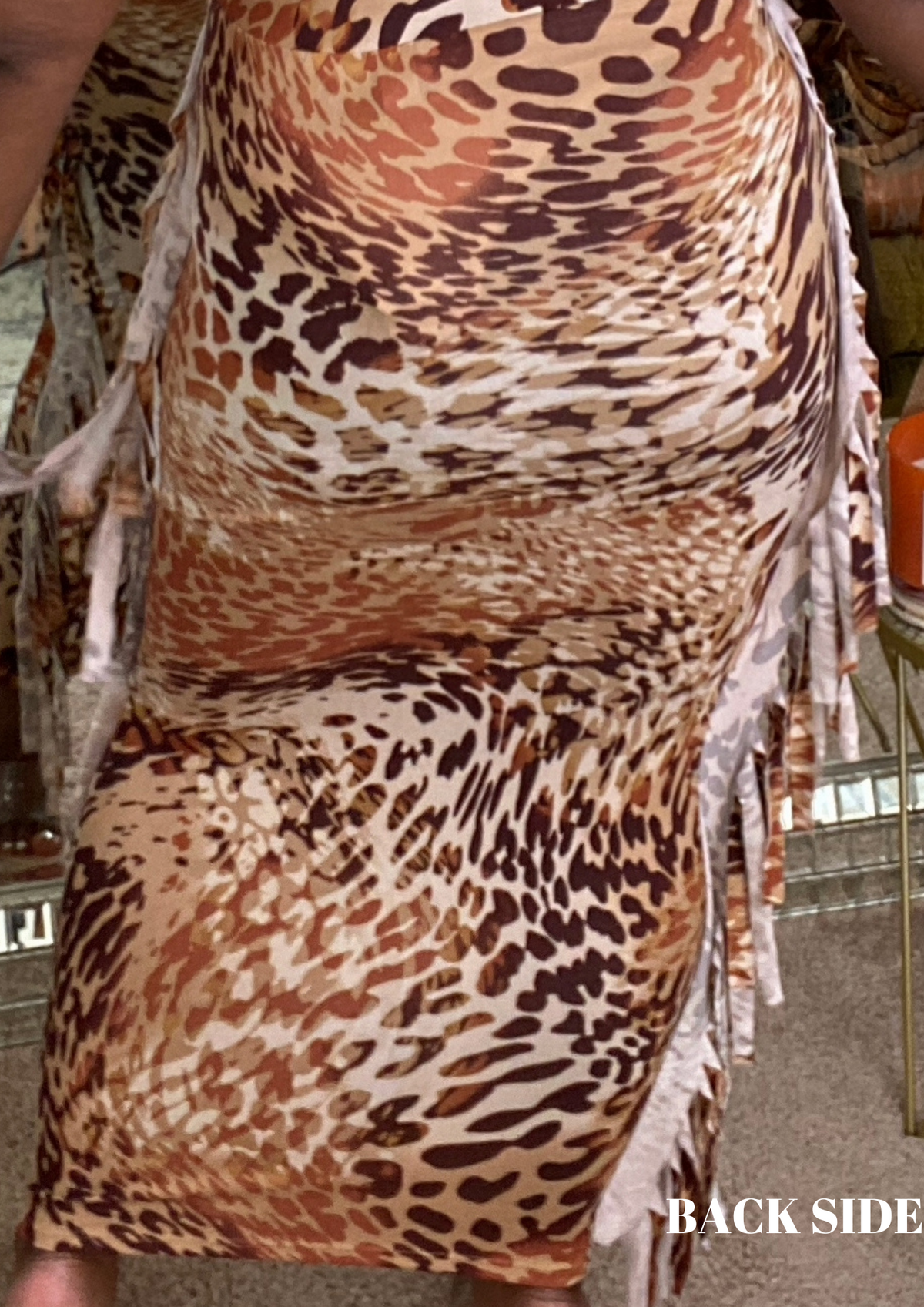 The Ultimate Fringe Maxi Skirt-Animal Print