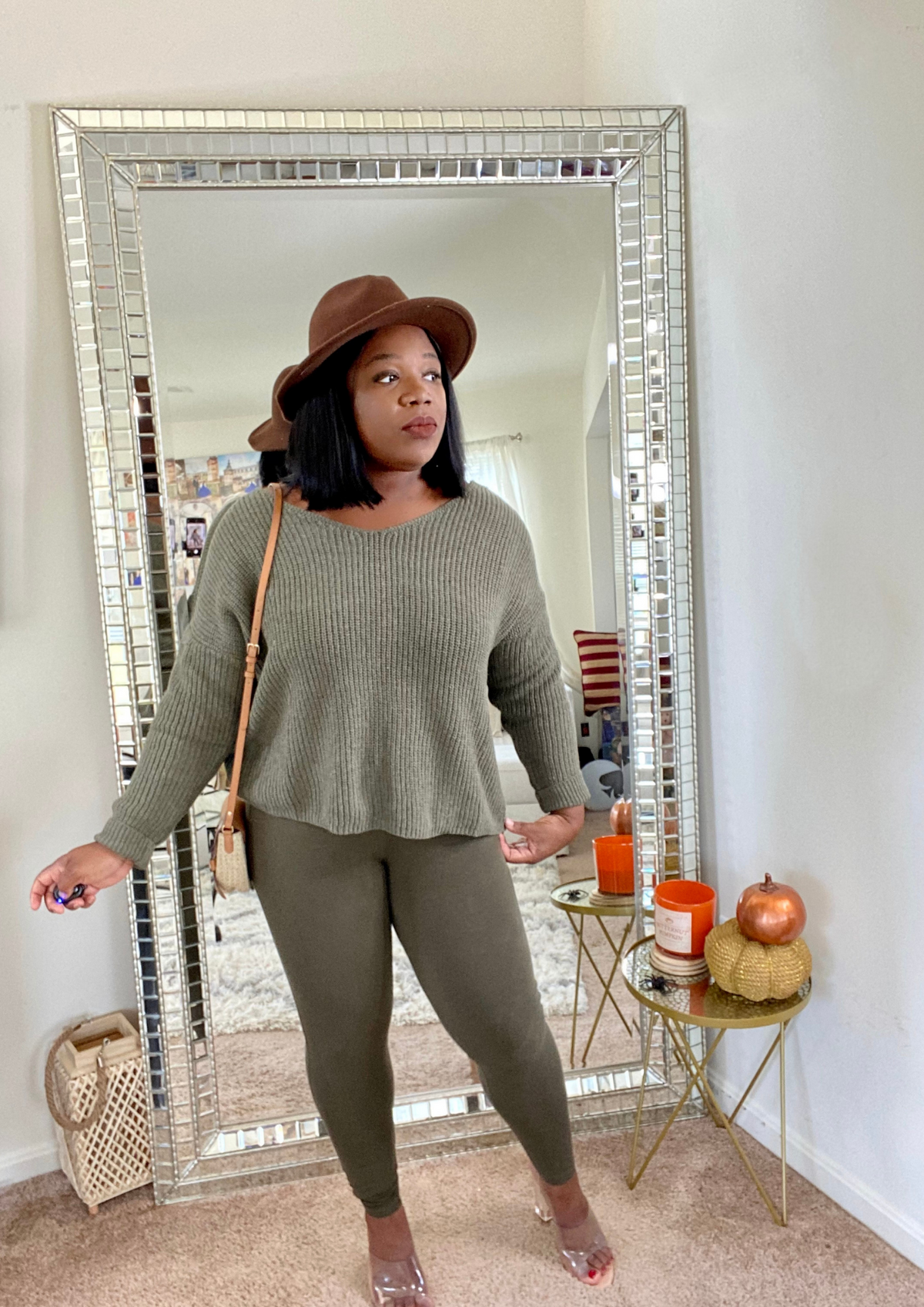 Twisted Sweater-Olive