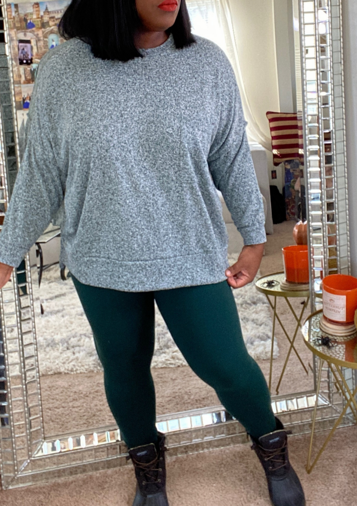 The Mellow Set-Almond and Hunter Green
