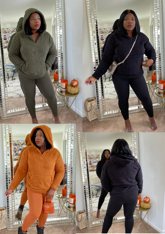 The Hooded Sherpa Sets- 3 Colors