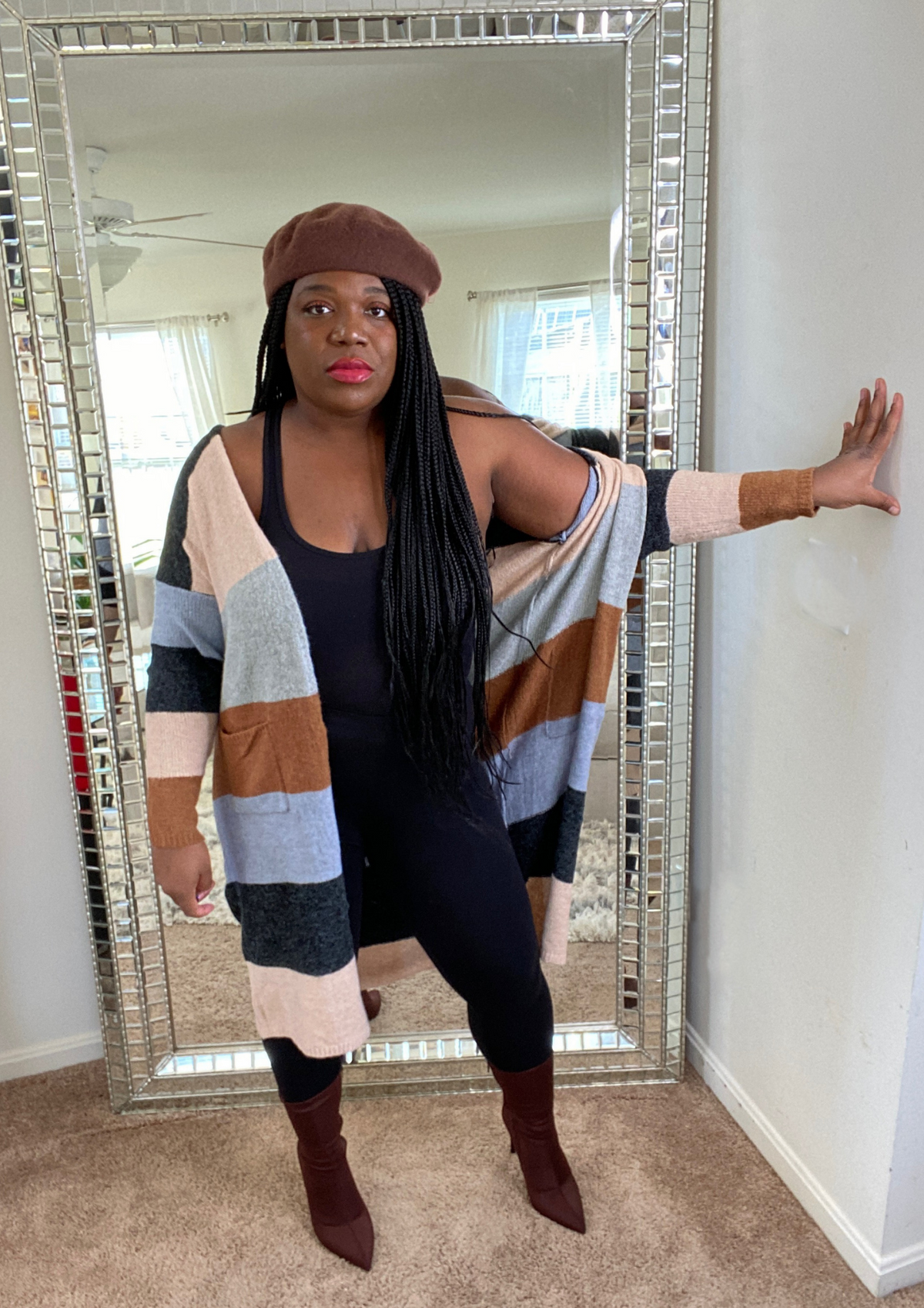 The Color Blocked Cardigan