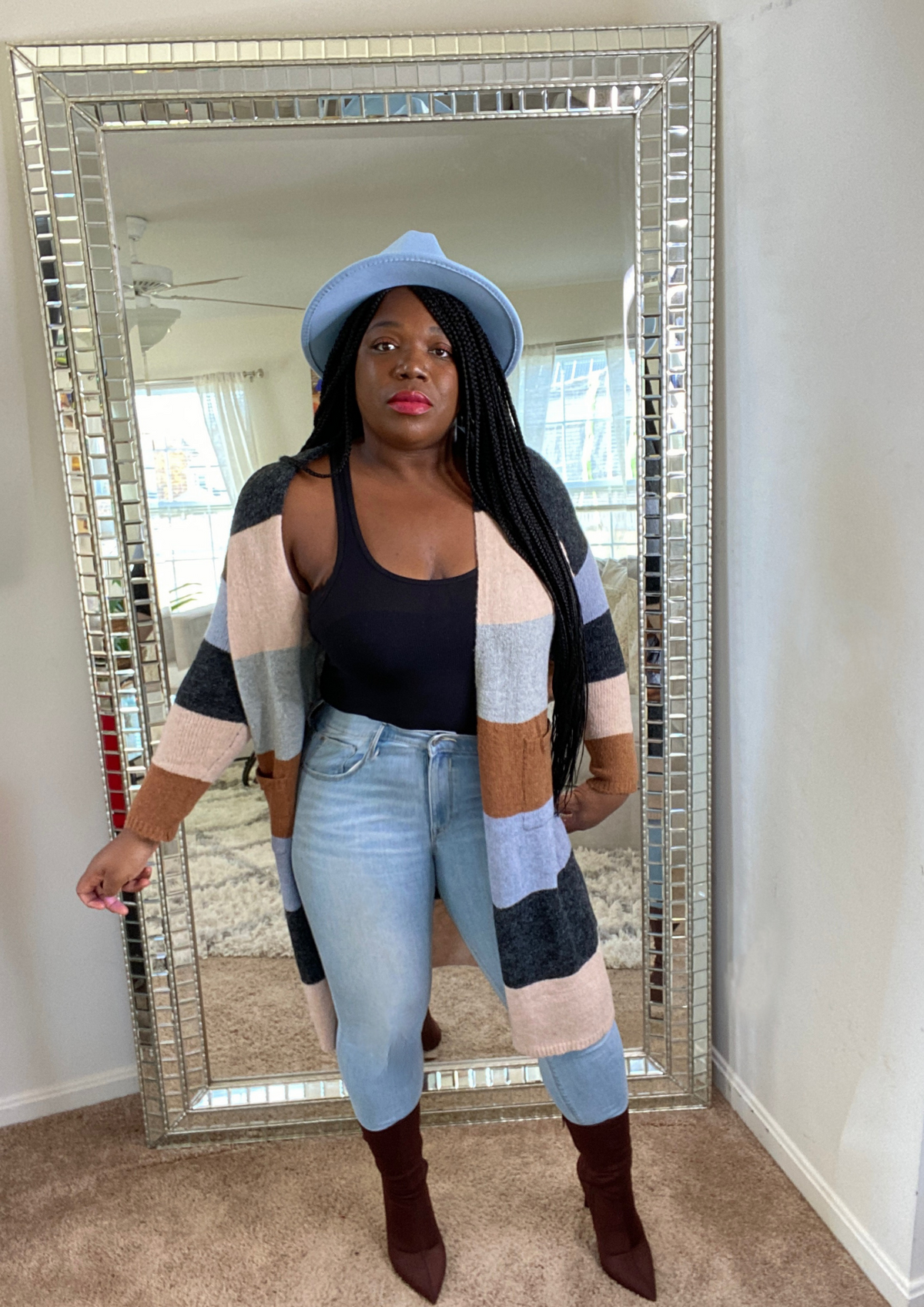 The Color Blocked Cardigan