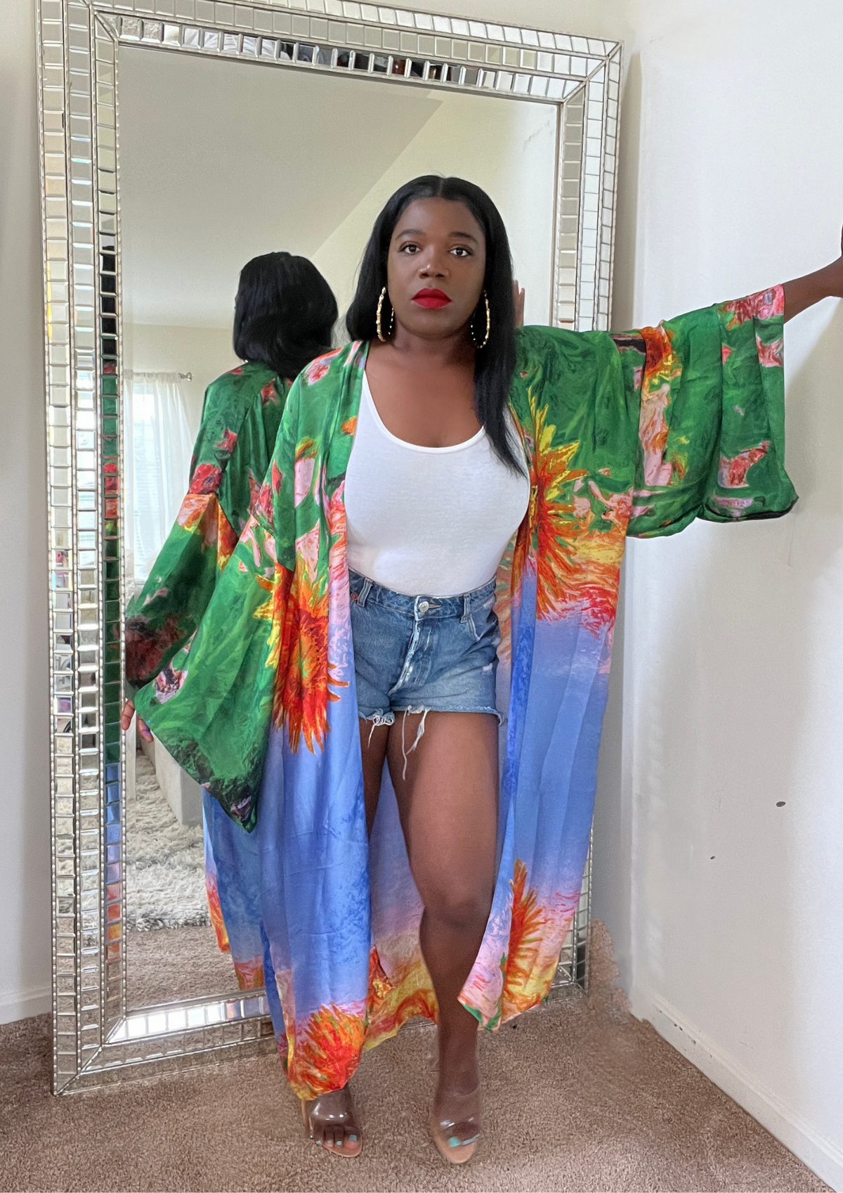Sunflower Daze Luxury Kimono