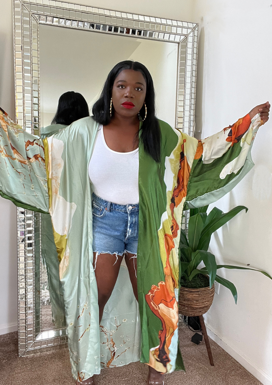 The Emerald Luxury Kimono- Restocked