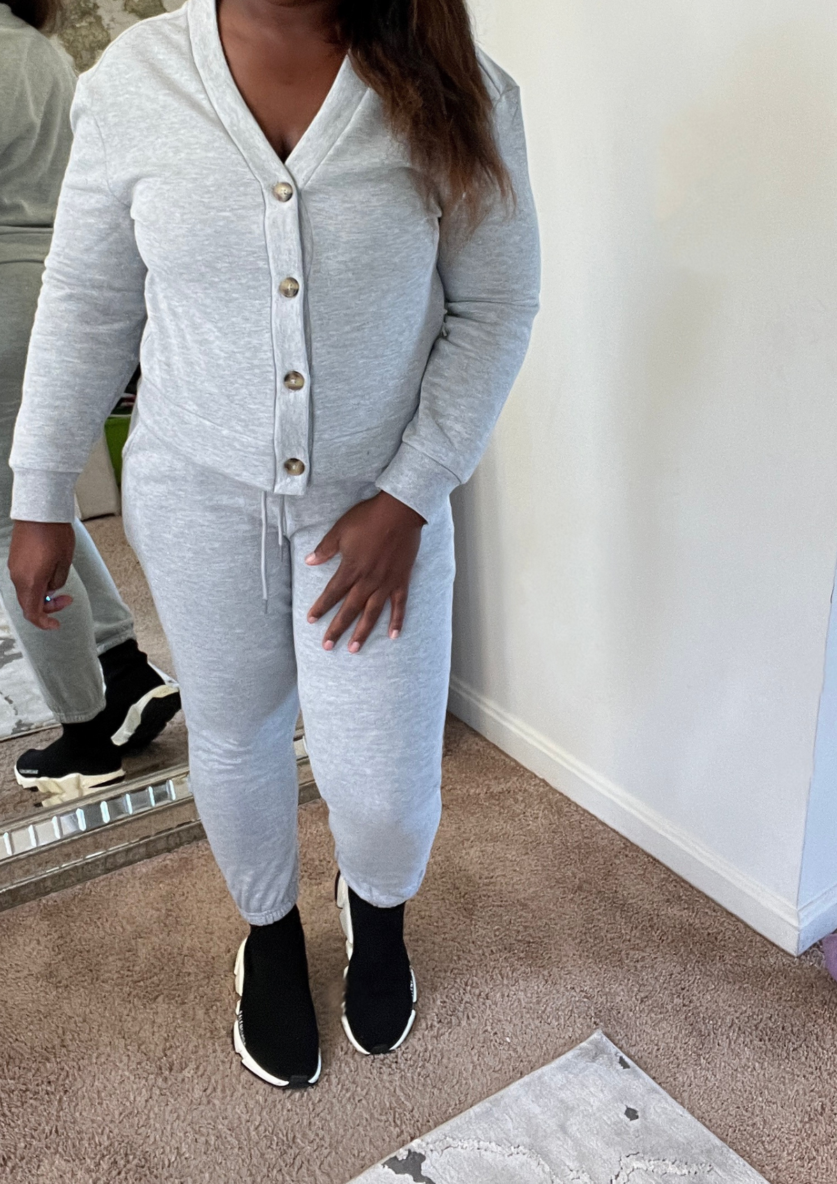 The Bougie Jogger Set -Grey