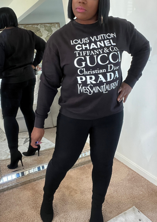 The Lux Life Sweater- Black