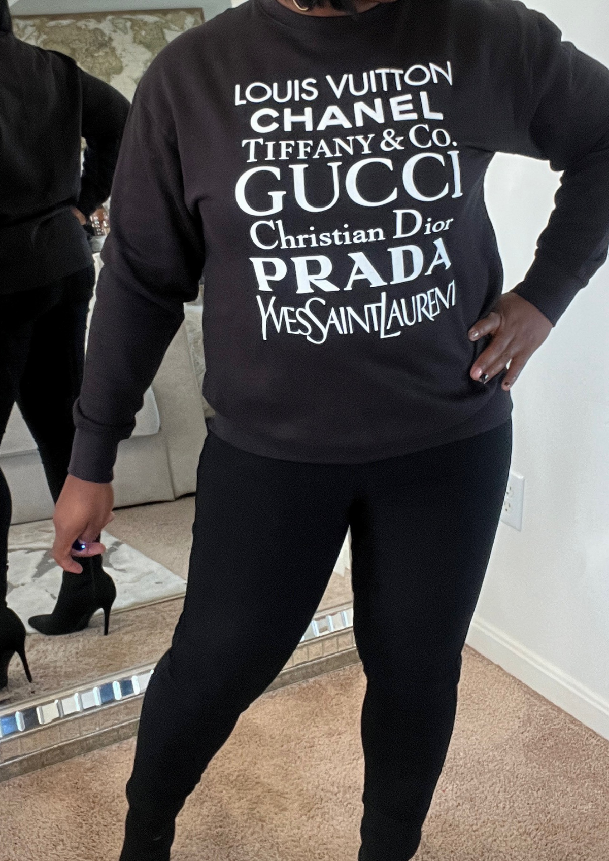 The Lux Life Sweater- Black