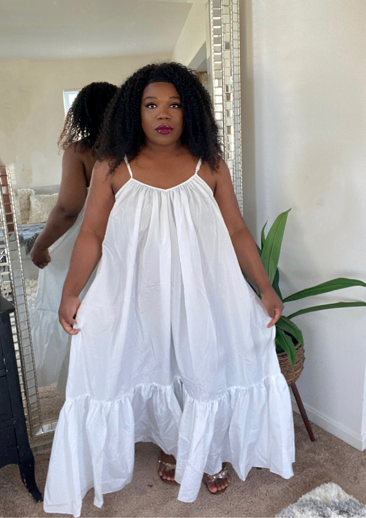 The Santorini Vibes Maxi Dress ( 2 Colors Blue and White)