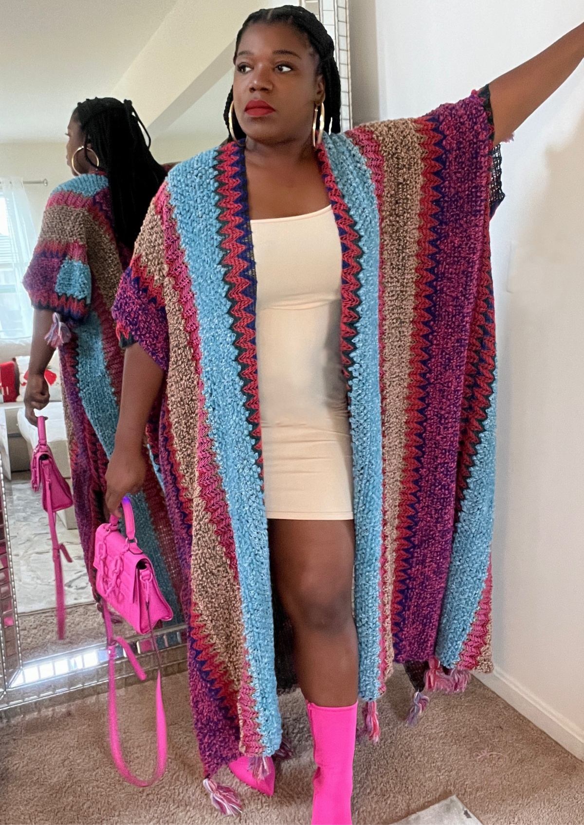 The Luxurious Oversized Cardigan-Purple Restocked